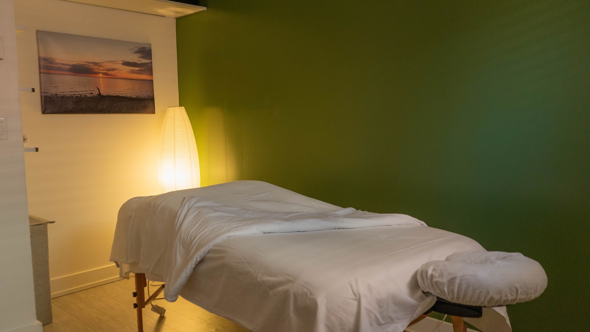 Comfortable and professional massage therapy room at Healing House Abbotsford